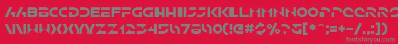 Шрифт SfSolarSailer – серые шрифты на красном фоне
