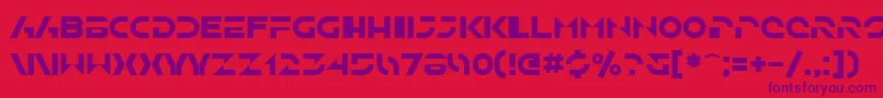 SfSolarSailer Font – Purple Fonts on Red Background