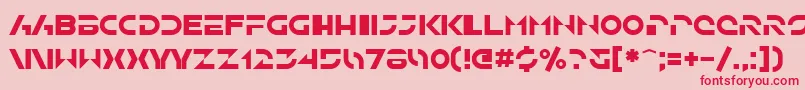 SfSolarSailer Font – Red Fonts on Pink Background