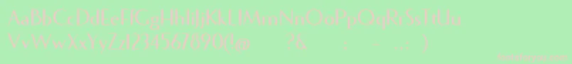 Fecske Font – Pink Fonts on Green Background