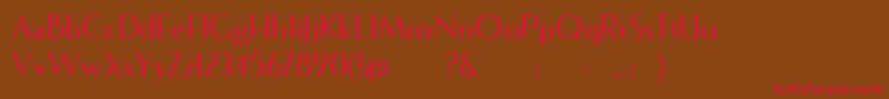 Fecske Font – Red Fonts on Brown Background