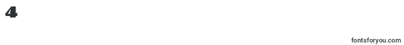 フォントGranitNormal – フォント数字4
