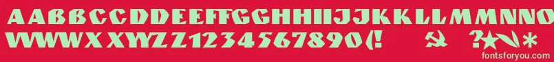 More about GranitNormal Font GranitNormal Font – Green Fonts on Red Background