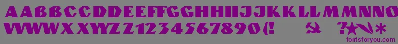 GranitNormal Font – Purple Fonts on Gray Background