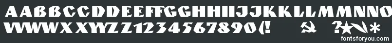 Шрифт GranitNormal – белые шрифты на чёрном фоне