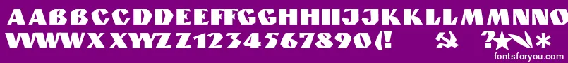GranitNormal Font – White Fonts on Purple Background