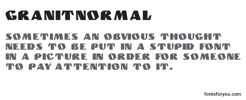 Review of the GranitNormal Font