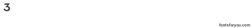 NapoliserialBold Font – Fonts for Digit 3