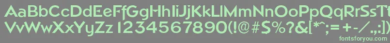 NapoliserialBold Font – Green Fonts on Gray Background