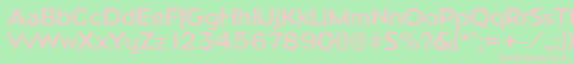 NapoliserialBold Font – Pink Fonts on Green Background