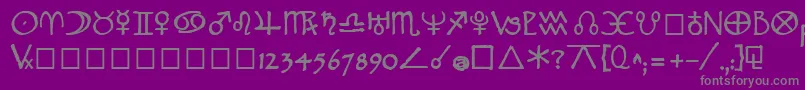 WidgetBold Font – Gray Fonts on Purple Background