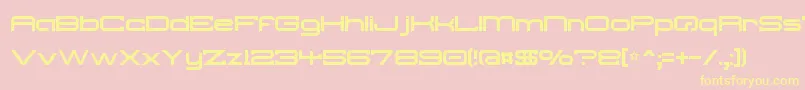 Troglo Font – Yellow Fonts on Pink Background