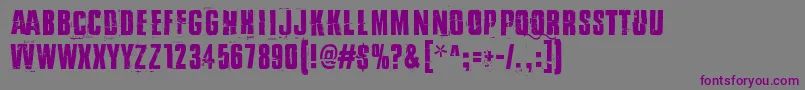 Шрифт ByTheWay – фиолетовые шрифты на сером фоне