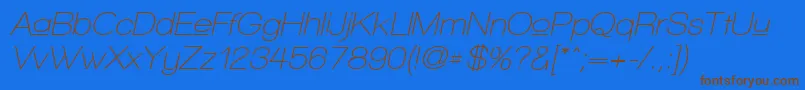 Подробнее о шрифте WalkwayUpperObliqueSemibold Шрифт WalkwayUpperObliqueSemibold – коричневые шрифты на синем фоне