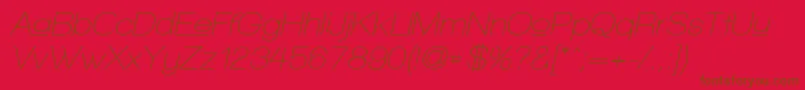 Más sobre la fuente WalkwayUpperObliqueSemibold fuente WalkwayUpperObliqueSemibold – Fuentes Marrones Sobre Fondo Rojo