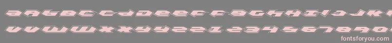 Шрифт KubrickPro – розовые шрифты на сером фоне