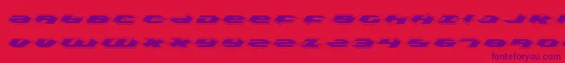 KubrickPro Font – Purple Fonts on Red Background