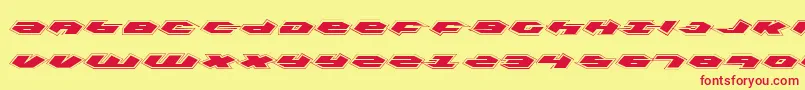 KubrickPro Font – Red Fonts on Yellow Background