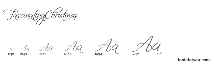 FascinatingChristmas Font Sizes