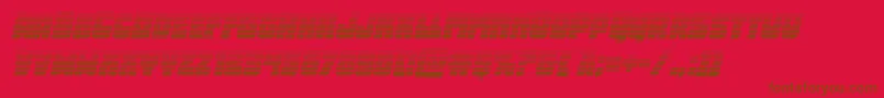 Opusmundigradital-fontti – ruskeat fontit punaisella taustalla