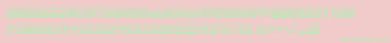 Opusmundigradital Font – Green Fonts on Pink Background