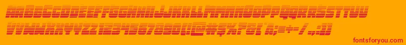 Opusmundigradital Font – Red Fonts on Orange Background
