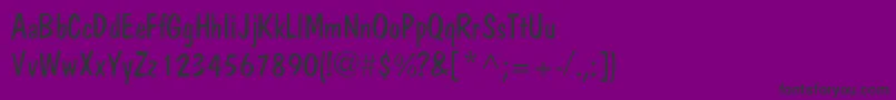 JargonlightsskRegular-Schriftart – Schwarze Schriften auf violettem Hintergrund