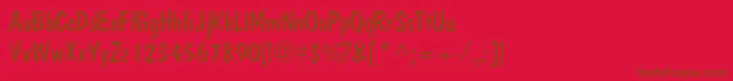 JargonlightsskRegular Font – Brown Fonts on Red Background