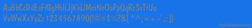 JargonlightsskRegular Font – Gray Fonts on Blue Background