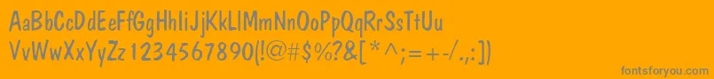 JargonlightsskRegular Font – Gray Fonts on Orange Background
