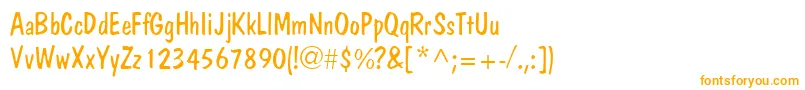 JargonlightsskRegular Font – Orange Fonts on White Background