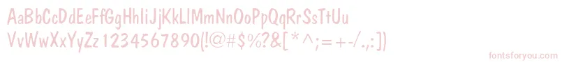 JargonlightsskRegular Font – Pink Fonts on White Background