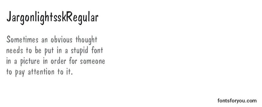 JargonlightsskRegular Font