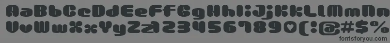 Gaufontmilkchoco Font – Black Fonts on Gray Background