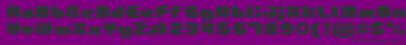 Gaufontmilkchoco Font – Black Fonts on Purple Background