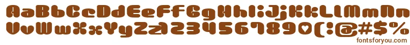 Gaufontmilkchoco Font – Brown Fonts on White Background