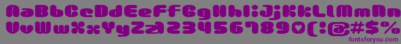 Gaufontmilkchoco Font – Purple Fonts on Gray Background