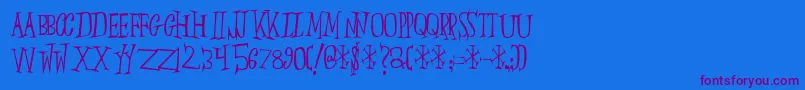 Подробнее о шрифте Slumberp Шрифт Slumberp – фиолетовые шрифты на синем фоне