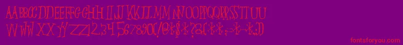 En savoir plus sur la police Slumberp Police Slumberp – polices rouges sur fond violet