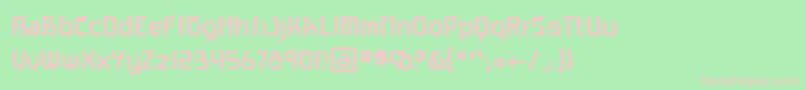 AntigravBb Font – Pink Fonts on Green Background