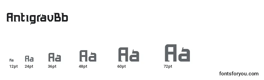 AntigravBb Font Sizes
