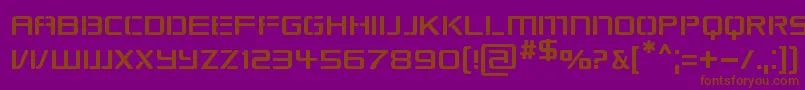 Republikaps Font – Brown Fonts on Purple Background