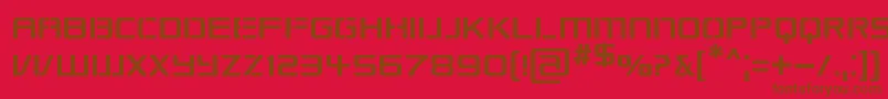 Republikaps Font – Brown Fonts on Red Background