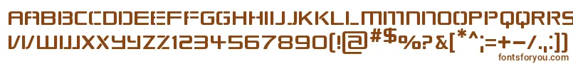 Republikaps-fontti – ruskeat fontit valkoisella taustalla