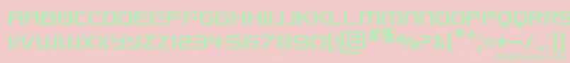 Republikaps Font – Green Fonts on Pink Background