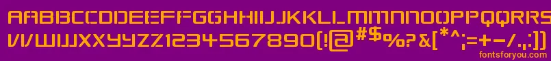 Republikaps Font – Orange Fonts on Purple Background