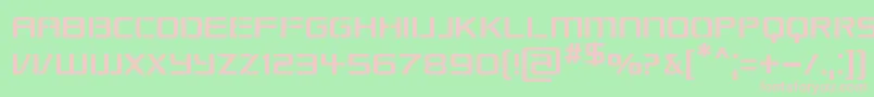 Republikaps Font – Pink Fonts on Green Background