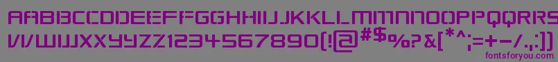 Шрифт Republikaps – фиолетовые шрифты на сером фоне