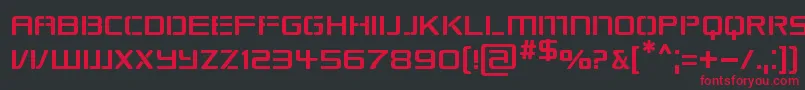 Republikaps Font – Red Fonts on Black Background