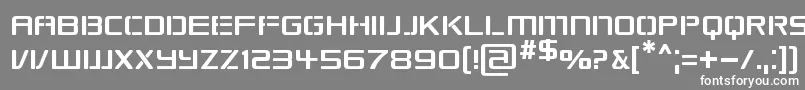 フォントRepublikaps – 灰色の背景に白い文字